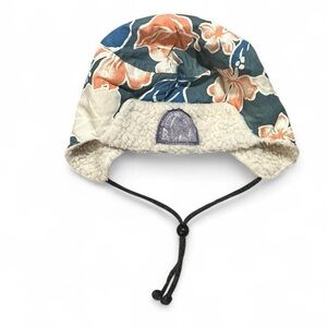 Vintage Bula floral Hawaiian print trapper hat